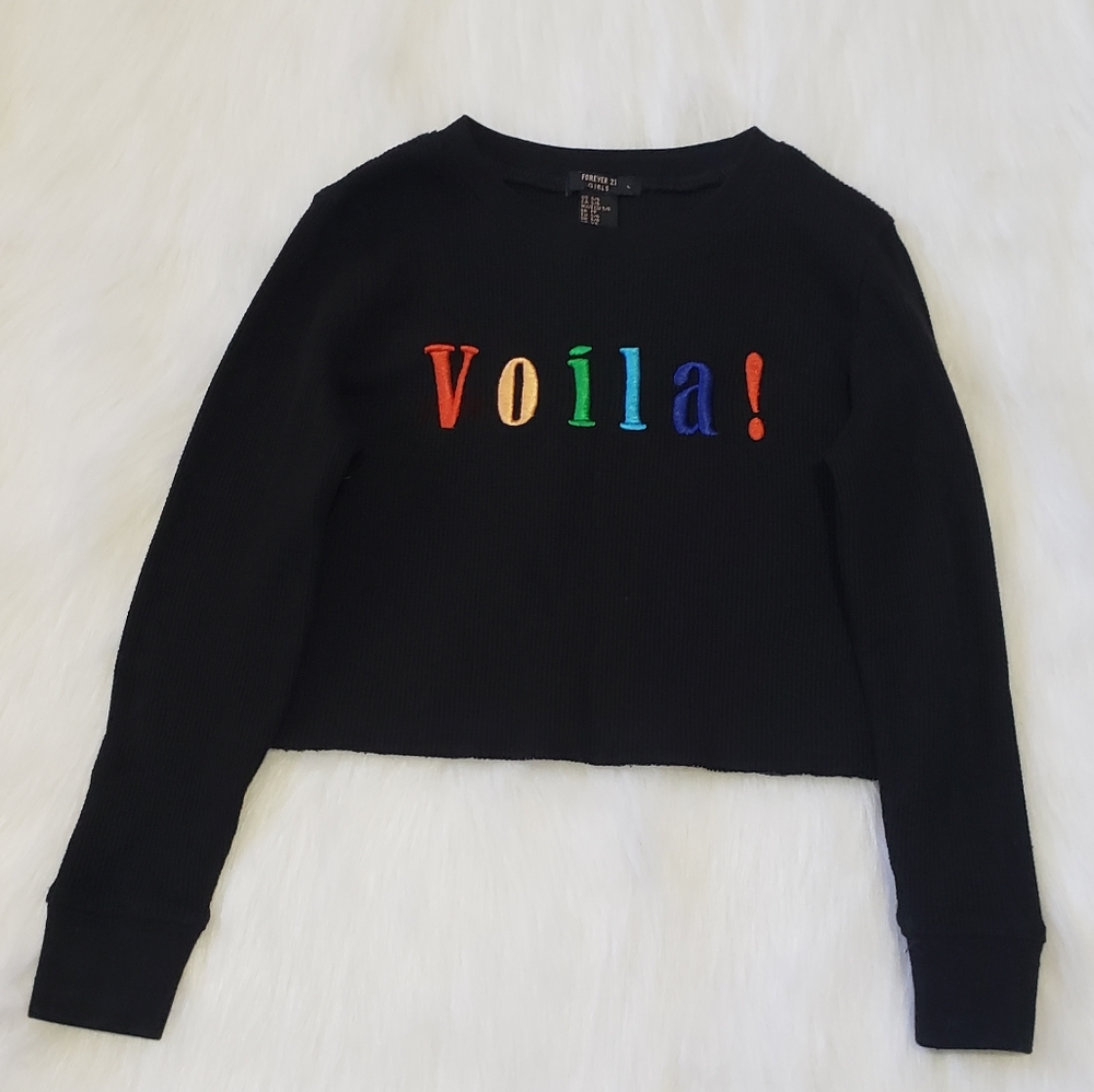Thermal Crop Girls Shirt